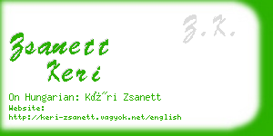 zsanett keri business card